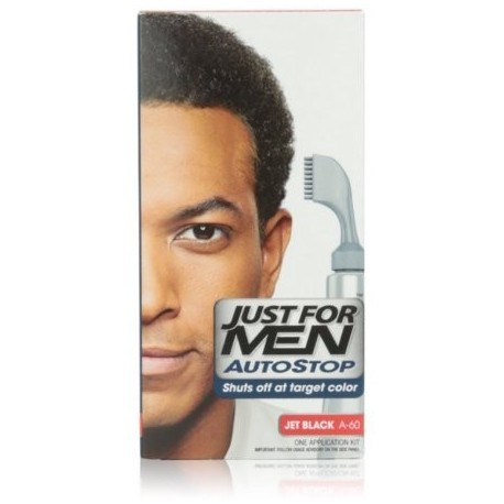 Just For Men AutoStop Foolproof Color de pelo Jet Negro A-60 1 ea (Pack de 3)