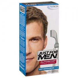 Just For Men AutoStop Foolproof Color de pelo Light-Medium Brown A-30 1 ea (Pack de 4)