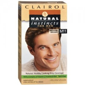 NATURAL INSTINCTS Color de pelo para los hombres M11 Medium Brown 1 Cada (paquete de 4)