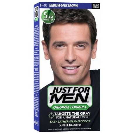 Just For Men Color de Pelo H-40 Soporte de color marrón oscuro 1 ea (paquete de 6)