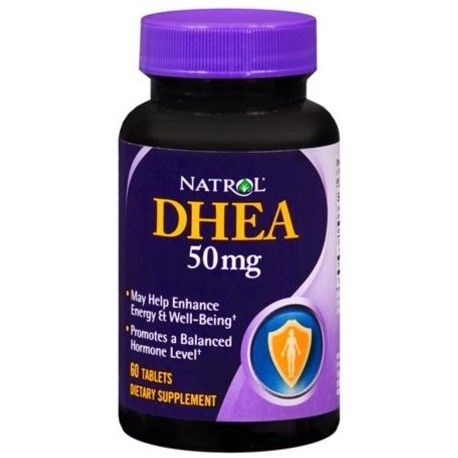 Natrol DHEA 50 mg comprimidos 60 comprimidos (Pack de 4)