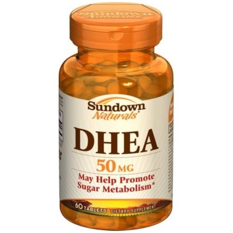 Sundown Naturals DHEA 50 mg comprimidos 60 comprimidos (paquete de 6)