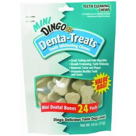 Dingo Denta Trata blanquear los dientes masticables Minis 24 Paquete