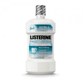 Listerine blancos sanos Restauración de Fluoruro Enjuague para blanquear los dientes Clean Mint 32 oz