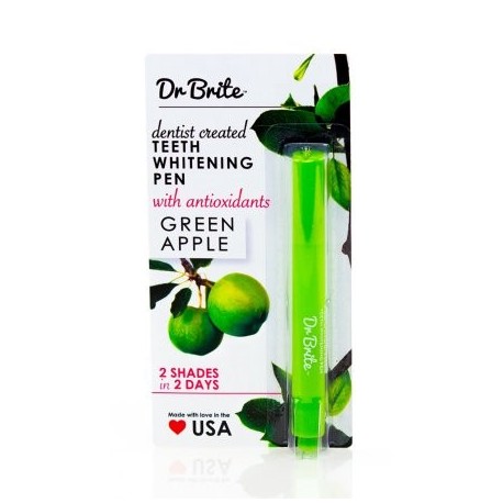 Dr. Brite Dientes que blanquean la pluma manzana verde