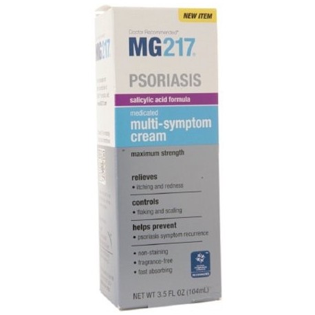 MG217 La psoriasis medicado Multi-Symptom crema (35 oz Pack de 2)