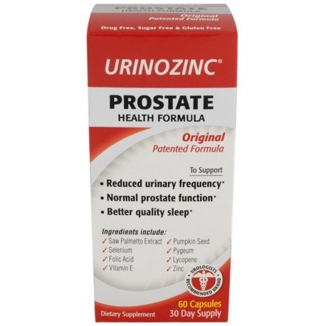 4 Pack - Fórmula URINOZINC de próstata 60 ea