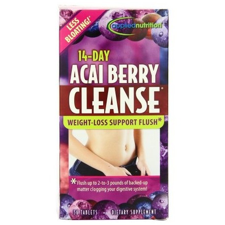 14 días de Acai Berry Cleanse botella 56-Count buque de EE.UU. marca APPLIED NUTRITION