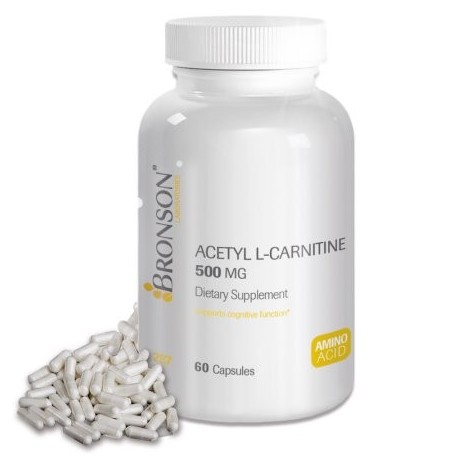 Bronsno acetil L-carnitina 500 mg 60 Cápsulas