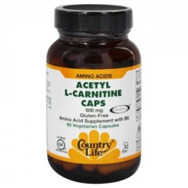 Country Life Vitamins - acetil L-carnitina 500 mg 60 Vegicaps