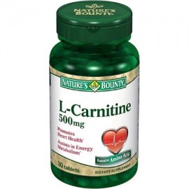 Nature's Bounty L-carnitina 500 mg comprimidos de 30 comprimidos (paquete de 2)