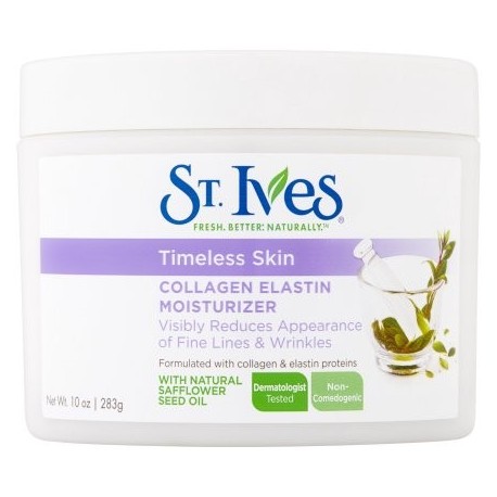 St. Ives Fórmula Suiza Colágeno Elastina todos los tipos de la piel facial Crema hidratante 10 oz