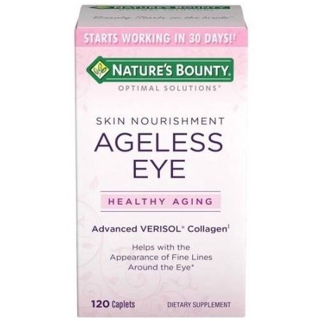 Nature's Bounty óptimos Soluciones Ageless Eye avanzada Verisol colágeno de los Suplementos Dietéticos 120 recuento