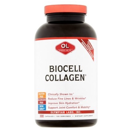 Olympian Labs Biocell Collagen Capsules Dietary Supplement 300 count