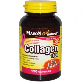 Mason Natural Caps 1500 mg de colágeno con vitamina C 120 cápsulas (Pack de 2)