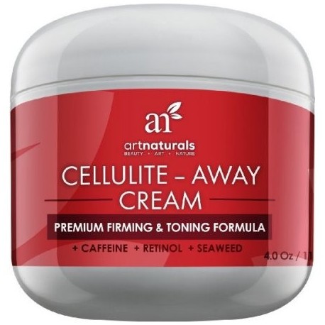 Arte Naturals celulitis lejos Crema de Tratamiento - Contiene probada Anti Celulitis retinol cafeína y la alga marina - Mejor c