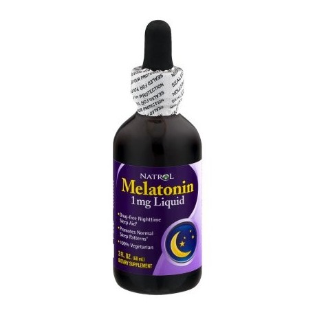 Natrol Melatonina 1 mg Suplemento dietético líquido 2.0 FL OZ