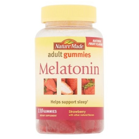 Nature Made suplemento melatonina fresa adulto Gummies dietética 110 ct