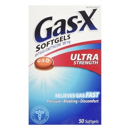 Gas X Ultra Fuerte antigas Cápsulas Blandas - 50 Ea