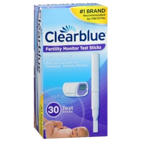 Clearblue Easy Prueba de control de la fertilidad Sticks 30 Cada (paquete de 6)