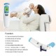 Digitales de mano sin contacto de superficie corporal por rayos infrarrojos LCD termómetro para bebés Adultos 1 segundo de med