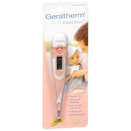 Paquete de 2 - Geratherm bebé ColorChoice Termómetro Rosa 1 Cada